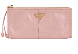 Prada Pouch, Leather, Pink, 62L, 2*
